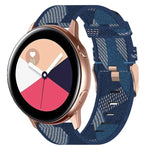 สายรัดนาฬิกาถักไนลอน 20 มม. สำหรับ Samsung Galaxy Watch4 Classic 42 มม., สำหรับ Samsung Galaxy Watch Active 2