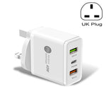 ที่ชาร์จเร็วพอร์ต USB หลายพอร์ต 45W PD3.0 + 2 x QC3.0 พร้อมปลั๊ก UK