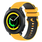 สายซิลิโคนลายตารางสองสี ขนาด 20 มม. สำหรับ Samsung Gear Sport, สำหรับ Samsung Gear S2 Classic