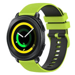 สายซิลิโคนลายตารางสองสี ขนาด 20 มม. สำหรับ Samsung Gear Sport, สำหรับ Samsung Gear S2 Classic