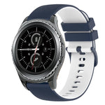 สายซิลิโคนลายตารางสองสี ขนาด 20 มม. สำหรับ Samsung Gear Sport, สำหรับ Samsung Gear S2 Classic