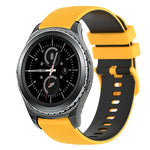 สายซิลิโคนลายตารางสองสี ขนาด 20 มม. สำหรับ Samsung Gear Sport, สำหรับ Samsung Gear S2 Classic