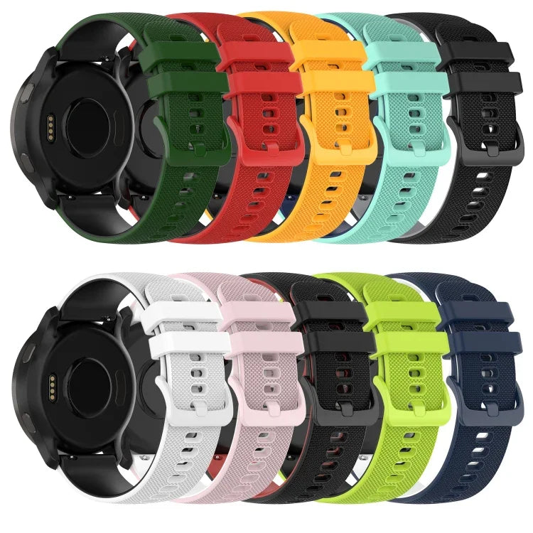 สายซิลิโคนลายตารางสองสี ขนาด 22 มม. สำหรับ Samsung Galaxy Watch3 45 มม., สำหรับ Samsung Galaxy Watch 46 มม., สำหรับ Samsung Gear S3 Classic, สำหรับ Samsung Gear S3 Frontier