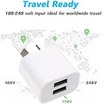 อะแดปเตอร์ชาร์จ USB พอร์ตคู่ขนาดเล็ก พร้อมสายข้อมูล USB เป็น 8 Pin ปลั๊ก AU