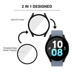 สำหรับ Samsung Galaxy Watch5 44 มม. เคสกรอบ PC + กระจกนิรภัย 9H ENKAY Hat-Prince แบบ Full Coverage