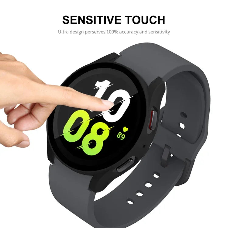 สำหรับ Samsung Galaxy Watch5 44 มม. เคสกรอบ PC + กระจกนิรภัย 9H ENKAY Hat-Prince แบบ Full Coverage