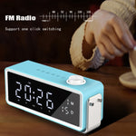 AEC K5 นาฬิกาปลุกลำโพงบลูทูธพร้อมไฟ LED รองรับ TF / FM