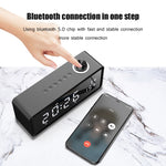AEC K5 นาฬิกาปลุกลำโพงบลูทูธพร้อมไฟ LED รองรับ TF / FM
