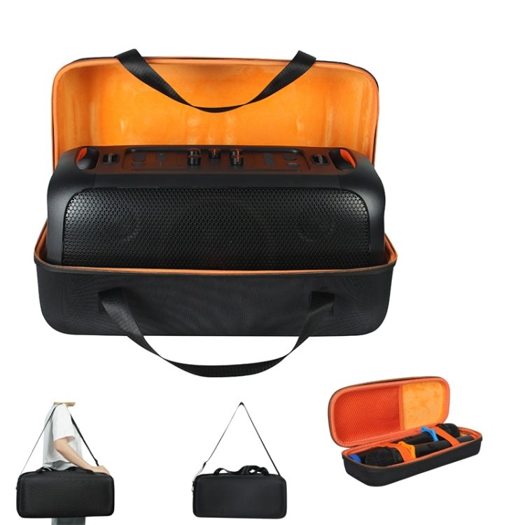 กล่องเก็บลำโพงพกพากันกระแทก EVA สำหรับ JBL Partybox On-The-Go พร้อมถุงใส่ไมโครโฟน