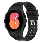 สายรัดนาฬิกาอัจฉริยะ Armor แบบ TPU รวมหัวเข็มขัดสองพิน สำหรับ Samsung Galaxy Watch5 40 มม., Watch5 44 มม., Watch4 44 มม.