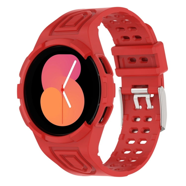 สายรัดนาฬิกาอัจฉริยะ Armor แบบ TPU รวมหัวเข็มขัดสองพิน สำหรับ Samsung Galaxy Watch5 40 มม., Watch5 44 มม., Watch4 44 มม.