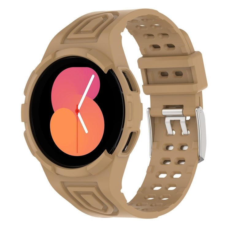 สายรัดนาฬิกาอัจฉริยะ Armor แบบ TPU รวมหัวเข็มขัดสองพิน สำหรับ Samsung Galaxy Watch5 40 มม., Watch5 44 มม., Watch4 44 มม.