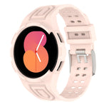 สายรัดนาฬิกาอัจฉริยะ Armor แบบ TPU รวมหัวเข็มขัดสองพิน สำหรับ Samsung Galaxy Watch5 40 มม., Watch5 44 มม., Watch4 44 มม.