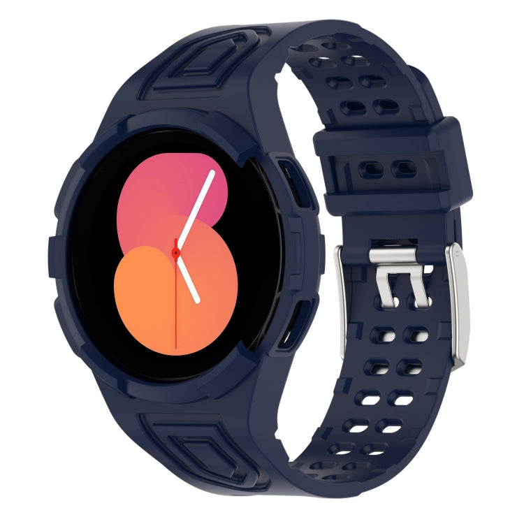 สายรัดนาฬิกาอัจฉริยะ Armor แบบ TPU รวมหัวเข็มขัดสองพิน สำหรับ Samsung Galaxy Watch5 40 มม., Watch5 44 มม., Watch4 44 มม.
