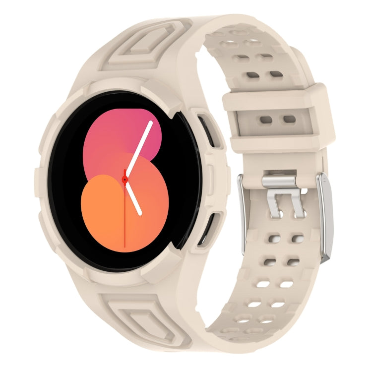 สายรัดนาฬิกาอัจฉริยะ Armor แบบ TPU รวมหัวเข็มขัดสองพิน สำหรับ Samsung Galaxy Watch5 40 มม., Watch5 44 มม., Watch4 44 มม.