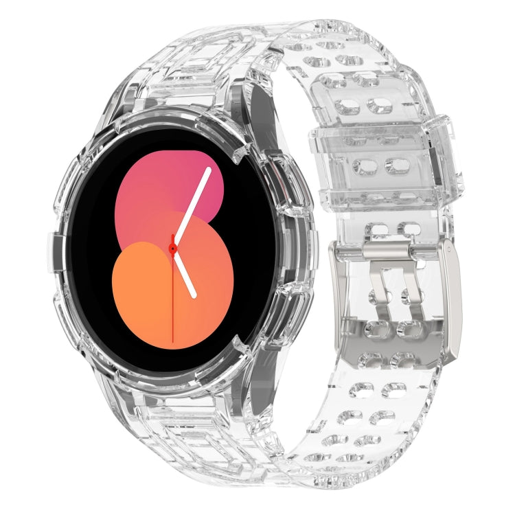 สายรัดนาฬิกาอัจฉริยะ Armor แบบ TPU รวมหัวเข็มขัดสองพิน สำหรับ Samsung Galaxy Watch5 40 มม., Watch5 44 มม., Watch4 44 มม.