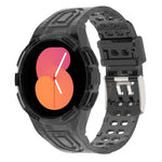 สายรัดนาฬิกาอัจฉริยะ Armor แบบ TPU รวมหัวเข็มขัดสองพิน สำหรับ Samsung Galaxy Watch5 40 มม., Watch5 44 มม., Watch4 44 มม.