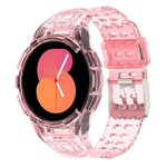 สายรัดนาฬิกาอัจฉริยะ Armor แบบ TPU รวมหัวเข็มขัดสองพิน สำหรับ Samsung Galaxy Watch5 40 มม., Watch5 44 มม., Watch4 44 มม.