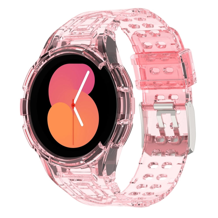 สายรัดนาฬิกาอัจฉริยะ Armor แบบ TPU รวมหัวเข็มขัดสองพิน สำหรับ Samsung Galaxy Watch5 40 มม., Watch5 44 มม., Watch4 44 มม.