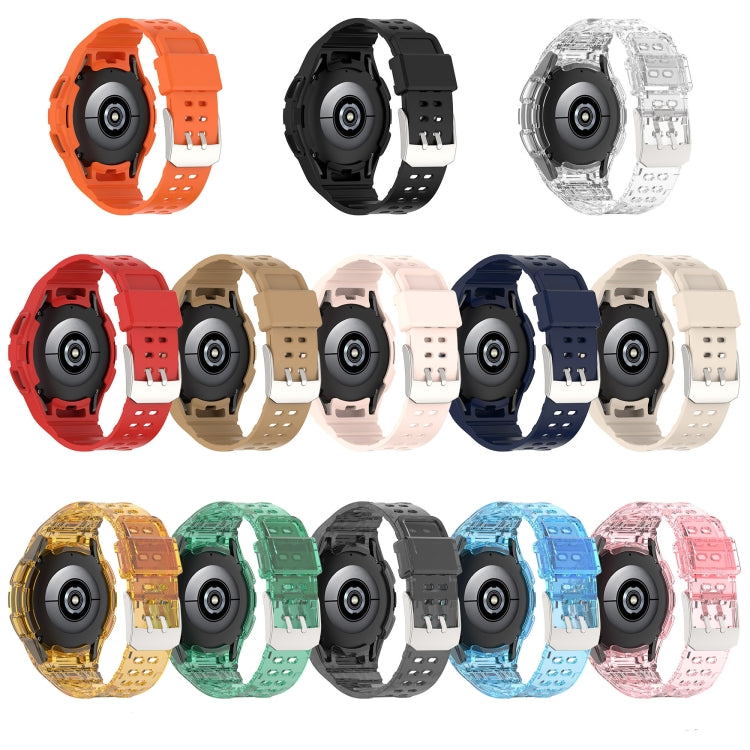 สายรัดนาฬิกาอัจฉริยะ Armor แบบ TPU รวมหัวเข็มขัดสองพิน สำหรับ Samsung Galaxy Watch5 40 มม., Watch5 44 มม., Watch4 44 มม.