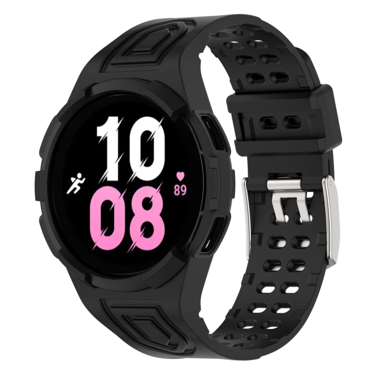 สายรัดนาฬิกาอัจฉริยะ Armor แบบ TPU รวมหัวเข็มขัดสองพิน สำหรับ Samsung Galaxy Watch5 40 มม., Watch5 44 มม., Watch4 44 มม.