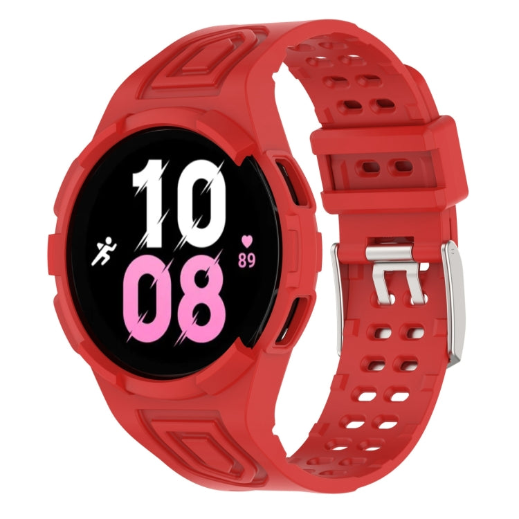 สายรัดนาฬิกาอัจฉริยะ Armor แบบ TPU รวมหัวเข็มขัดสองพิน สำหรับ Samsung Galaxy Watch5 40 มม., Watch5 44 มม., Watch4 44 มม.