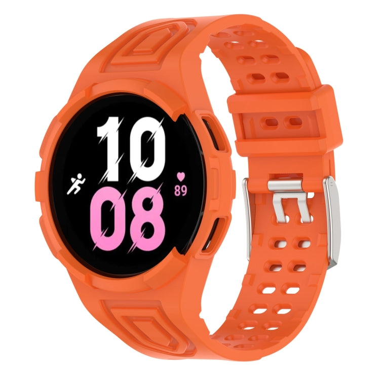 สายรัดนาฬิกาอัจฉริยะ Armor แบบ TPU รวมหัวเข็มขัดสองพิน สำหรับ Samsung Galaxy Watch5 40 มม., Watch5 44 มม., Watch4 44 มม.