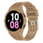 สายรัดนาฬิกาอัจฉริยะ Armor แบบ TPU รวมหัวเข็มขัดสองพิน สำหรับ Samsung Galaxy Watch5 40 มม., Watch5 44 มม., Watch4 44 มม.