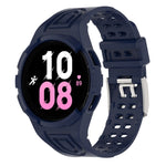 สายรัดนาฬิกาอัจฉริยะ Armor แบบ TPU รวมหัวเข็มขัดสองพิน สำหรับ Samsung Galaxy Watch5 40 มม., Watch5 44 มม., Watch4 44 มม.