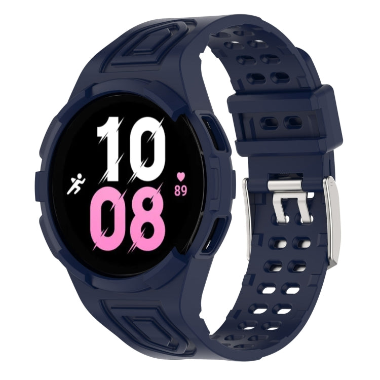 สายรัดนาฬิกาอัจฉริยะ Armor แบบ TPU รวมหัวเข็มขัดสองพิน สำหรับ Samsung Galaxy Watch5 40 มม., Watch5 44 มม., Watch4 44 มม.