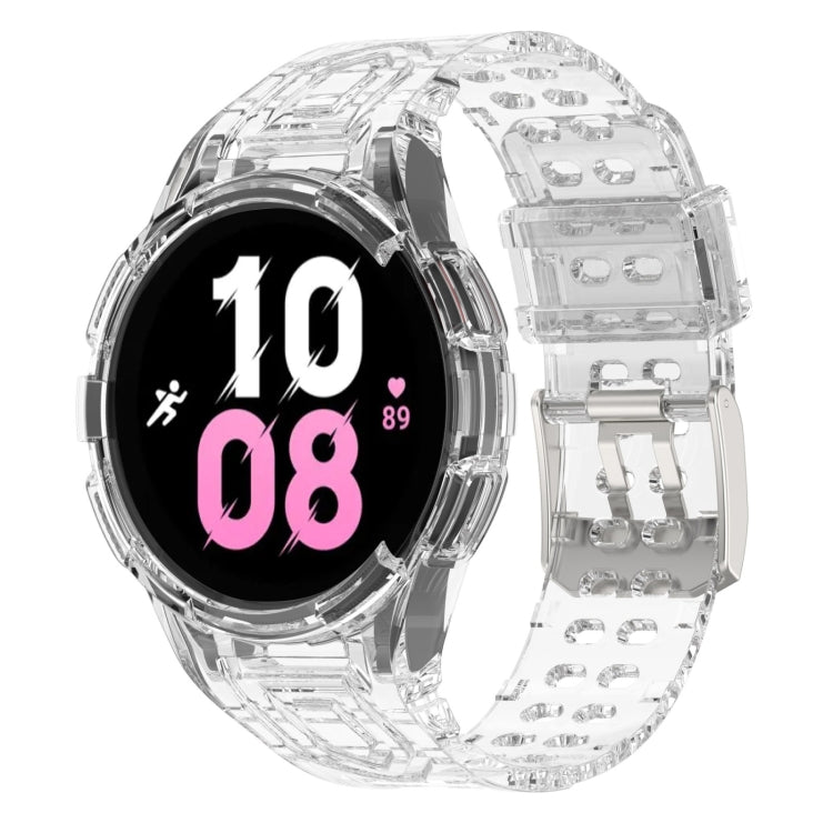 สายรัดนาฬิกาอัจฉริยะ Armor แบบ TPU รวมหัวเข็มขัดสองพิน สำหรับ Samsung Galaxy Watch5 40 มม., Watch5 44 มม., Watch4 44 มม.