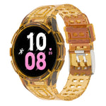 สายรัดนาฬิกาอัจฉริยะ Armor แบบ TPU รวมหัวเข็มขัดสองพิน สำหรับ Samsung Galaxy Watch5 40 มม., Watch5 44 มม., Watch4 44 มม.