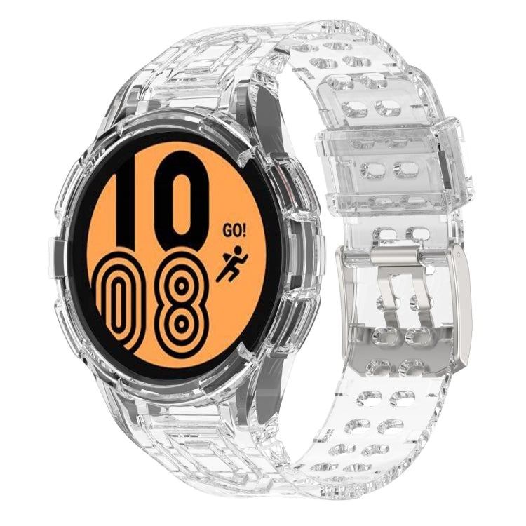 สายรัดนาฬิกาอัจฉริยะ Armor แบบ TPU รวมหัวเข็มขัดสองพิน สำหรับ Samsung Galaxy Watch5 40 มม., Watch5 44 มม., Watch4 44 มม.