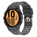 สายรัดนาฬิกาอัจฉริยะ Armor แบบ TPU รวมหัวเข็มขัดสองพิน สำหรับ Samsung Galaxy Watch5 40 มม., Watch5 44 มม., Watch4 44 มม.