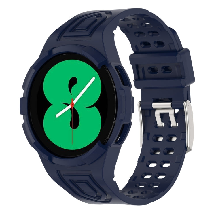 สายสมาร์ทวอทช์ Armor TPU แบบบัคเคิลเข็มคู่แบบบูรณาการ สำหรับ Samsung Galaxy Watch4 40 มม., สำหรับ Samsung Galaxy Watch4 Classic 46 มม.
