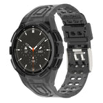 สายสมาร์ทวอทช์ Armor TPU แบบบัคเคิลเข็มคู่แบบบูรณาการ สำหรับ Samsung Galaxy Watch4 40 มม., สำหรับ Samsung Galaxy Watch4 Classic 46 มม.