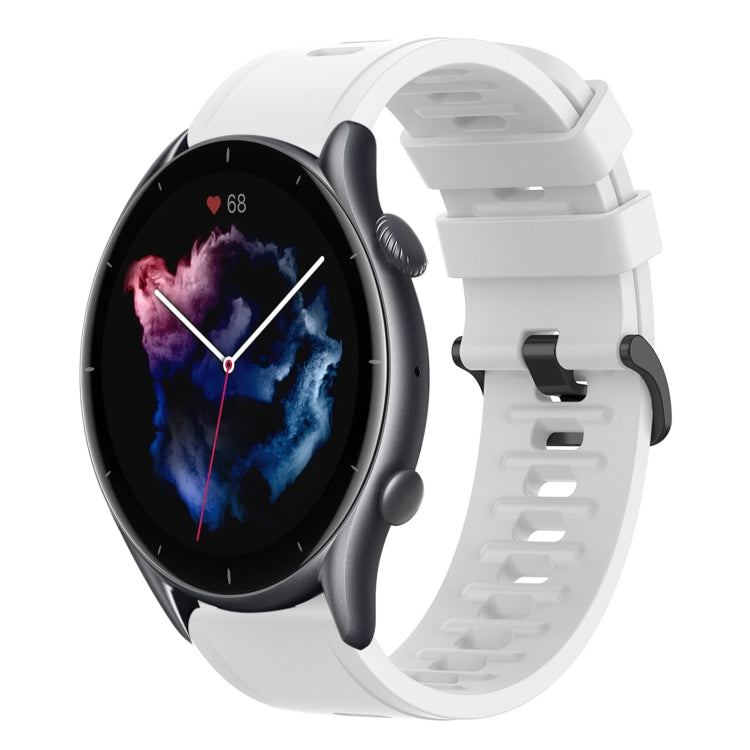 22mm Solid Color Soft Silicone Watch Band, For Amazfit GTR 3, For Amazfit GTR 3 Pro, For Amazfit GTR 2e, For Amazfit GTR 2