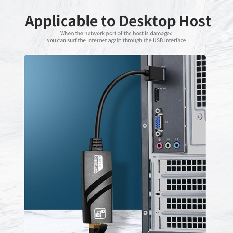 อะแดปเตอร์สายเคเบิลเครือข่าย JSM USB 3.0 เป็น RJ45 ความเร็ว 1000 Mbps รุ่น JSM