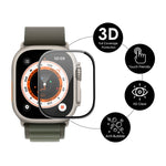 ENKAY ฟิล์มหน้าจอขอบนุ่ม 3D PC PMMA สำหรับ Apple Watch Ultra / Ultra 2 / Ultra 3 49 มม., 1 ชิ้น, 2 ชิ้น, 5 ชิ้น, 10 ชิ้น