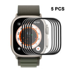 ENKAY ฟิล์มหน้าจอขอบนุ่ม 3D PC PMMA สำหรับ Apple Watch Ultra / Ultra 2 / Ultra 3 49 มม., 1 ชิ้น, 2 ชิ้น, 5 ชิ้น, 10 ชิ้น