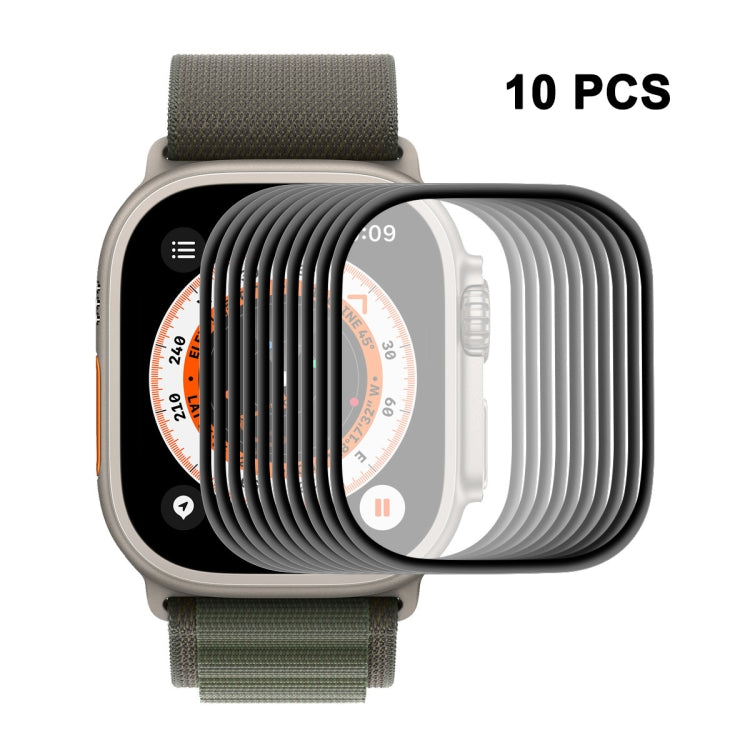 ENKAY ฟิล์มหน้าจอขอบนุ่ม 3D PC PMMA สำหรับ Apple Watch Ultra / Ultra 2 / Ultra 3 49 มม., 1 ชิ้น, 2 ชิ้น, 5 ชิ้น, 10 ชิ้น