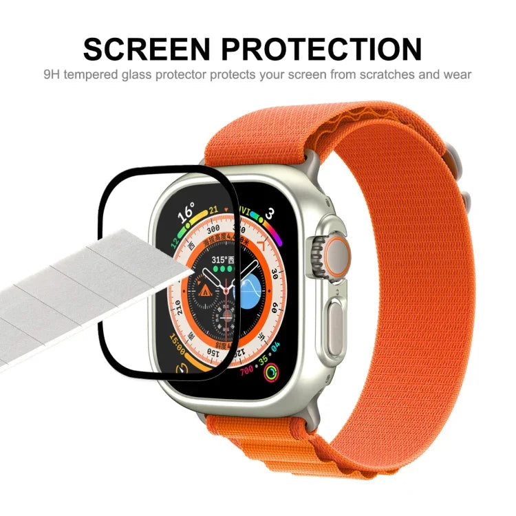 เคส PC 2 in 1 พร้อมฟิล์มกระจกนิรภัย 9H ครอบคลุมเต็มจอ ENKAY สำหรับ Apple Watch Ultra 3 / 2 / 1 49 มม.