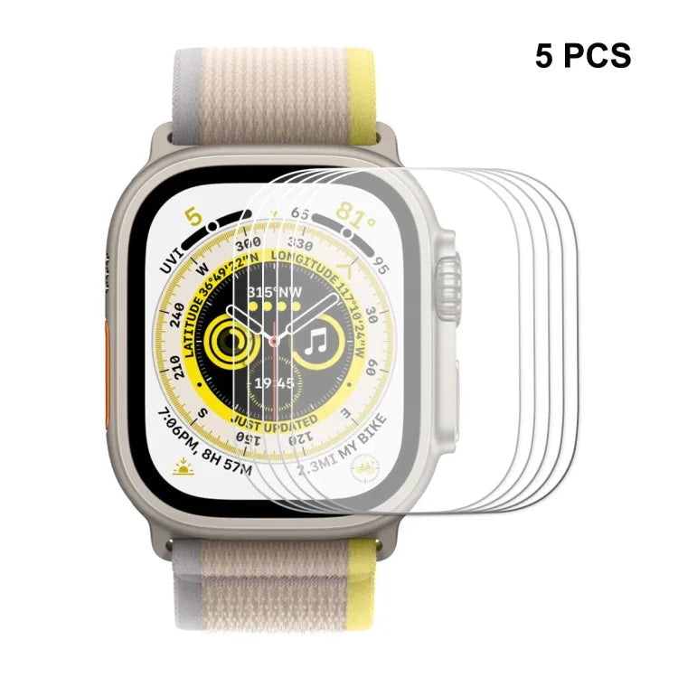 ฟิล์มกระจกนิรภัย 9H หนา 0.2 มม. ENKAY สำหรับ Apple Watch Ultra 1 / 2 / 3 49 มม., 1 ชิ้น, 2 ชิ้น, 5 ชิ้น, 10 ชิ้น