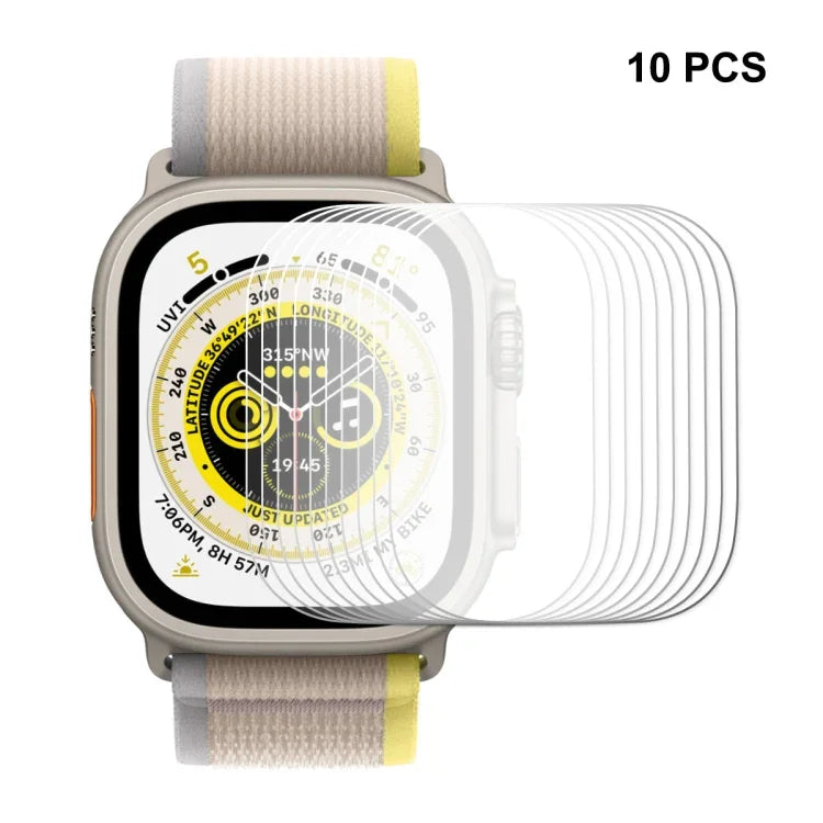 ฟิล์มกระจกนิรภัย 9H หนา 0.2 มม. ENKAY สำหรับ Apple Watch Ultra 1 / 2 / 3 49 มม., 1 ชิ้น, 2 ชิ้น, 5 ชิ้น, 10 ชิ้น