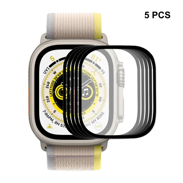 ฟิล์มกระจกนิรภัย 9H ครอบคลุมเต็มจอ ENKAY สำหรับ Apple Watch Ultra 1 / 2 / 3 49 มม., 1 ชิ้น, 2 ชิ้น, 5 ชิ้น, 10 ชิ้น
