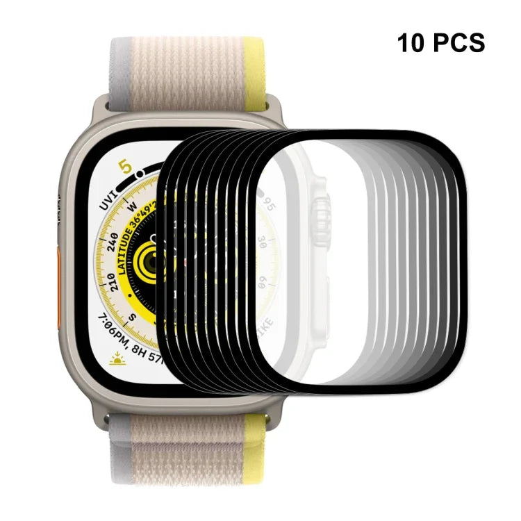 ฟิล์มกระจกนิรภัย 9H ครอบคลุมเต็มจอ ENKAY สำหรับ Apple Watch Ultra 1 / 2 / 3 49 มม., 1 ชิ้น, 2 ชิ้น, 5 ชิ้น, 10 ชิ้น