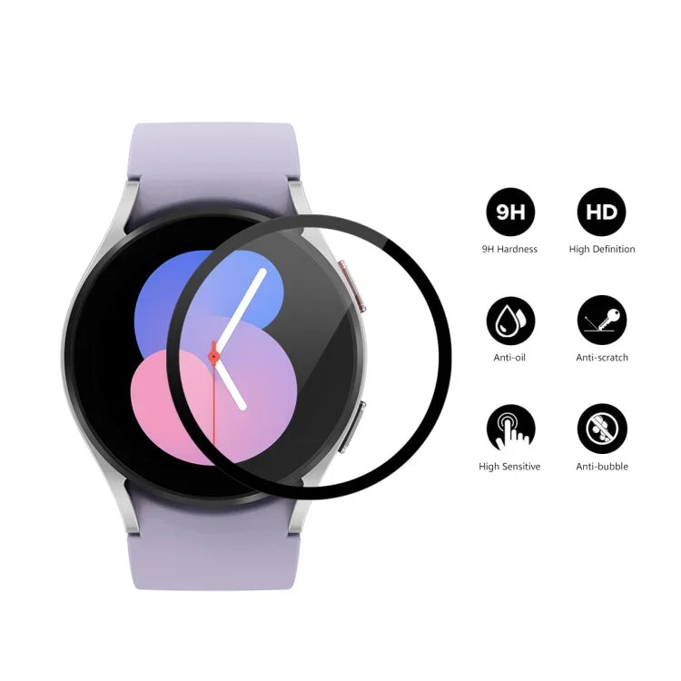 สำหรับ Samsung Galaxy Watch5 40 มม. ฟิล์มกระจกนิรภัย 9H แบบ Full Cover ENKAY, 1 ชิ้น, 2 ชิ้น, 5 ชิ้น, 10 ชิ้น