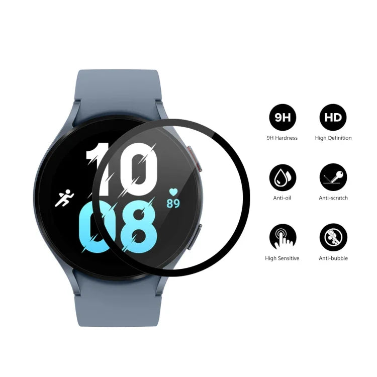 สำหรับ Samsung Galaxy Watch5 44 มม. ฟิล์มกระจกนิรภัย 9H แบบ Full Cover ENKAY, 1 ชิ้น, 2 ชิ้น, 5 ชิ้น, 10 ชิ้น