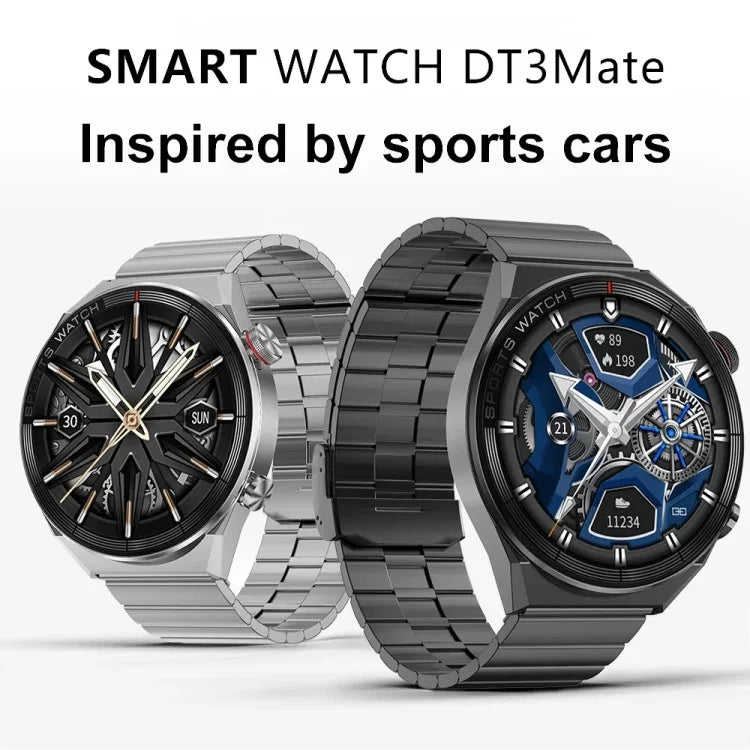 นาฬิกาอัจฉริยะหน้าจอสี DT3 Mate 1.5 นิ้ว รองรับการตรวจวัดอัตราการเต้นหัวใจ/ความดันโลหิต
