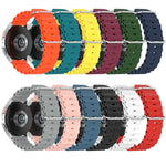 สายรัดข้อมือซิลิโคนสีพื้นสไตล์มหาสมุทร 22mm สำหรับ Samsung Galaxy Watch3 45mm, สำหรับ Samsung Galaxy Watch 46mm, สำหรับ Samsung Gear S3 Classic, สำหรับ Samsung Gear S3 Frontier